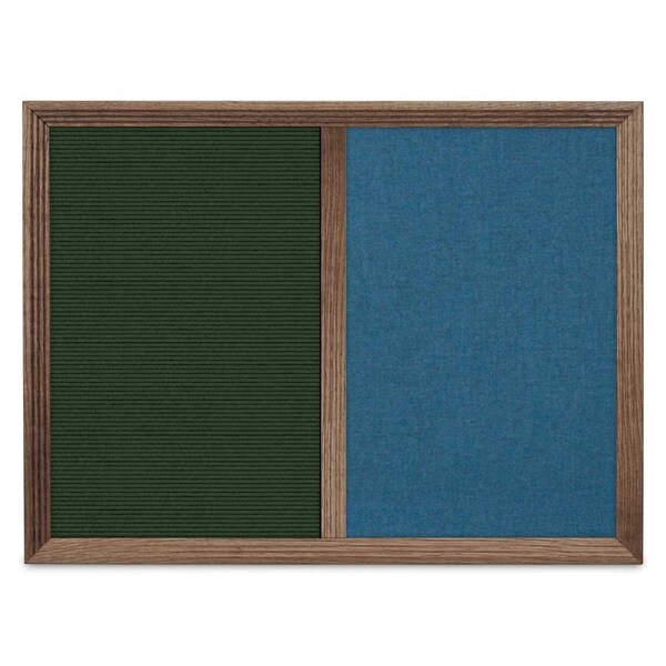 Enclosed Corkboard, 1 Door, 60"x36", 4" Fra